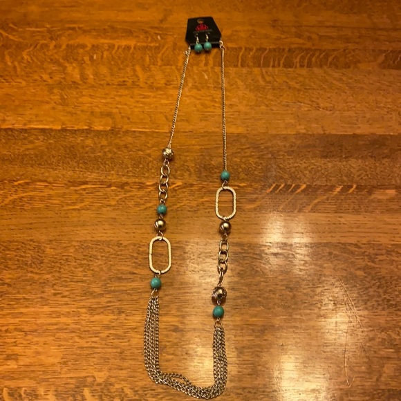 paparazzi Jewelry - Paparazzi Teal Necklace and Earrings